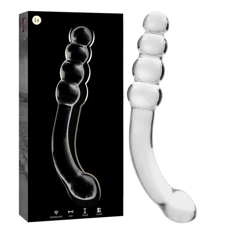 NEBULA SERIES BY IBIZA - Model 14 Dildo Borosilicate Glass 18.5 X 3 CM Clear