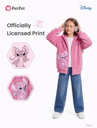 Image of Disney Girl /Boy Fleece Jacket Zipper Sherpa Fuzzy Hoodie Winter Coat 2-13Y