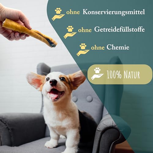 Rinderkopfhaut für Hunde | 1 kg | natürliche und hochwertige Rinderkopfhaut getrocknet | fettarm und proteinreich | Rinderhaut für Hunde von Wuffsnacks