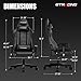 GTRACING Gaming Chair Racing Office Computer Ergonomic Video Game Chair Backrest and Seat Height Adjustable Swivel Recliner with Headrest and Lumbar Pillow Esports Chair (Colorful)