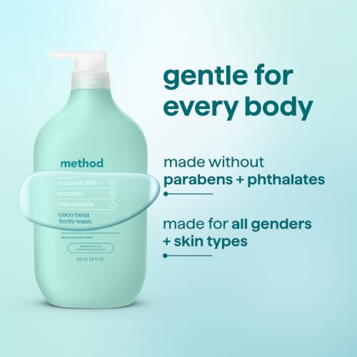 Image of method Body Wash, Coco Twist - Leaves Skin Feeling Soft & Moisturized, Made Without Parabens, Notes of Coconut Milk, Avocado & Macadamia, 28 Fl Oz