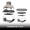 Ninja CRISPi Freidora de aire portátil, 3,8 l, 4 en 1, freír con aire, asar, mantener caliente y gratinar, incluye 2 recipientes de vidrio extraíbles y tapas, piedra dorada, FN101EUSTGD #2