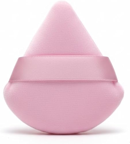 3 Pieces Powder Puff Face Soft Triangle Pink Gifts for Loose and Body Powder, Ve