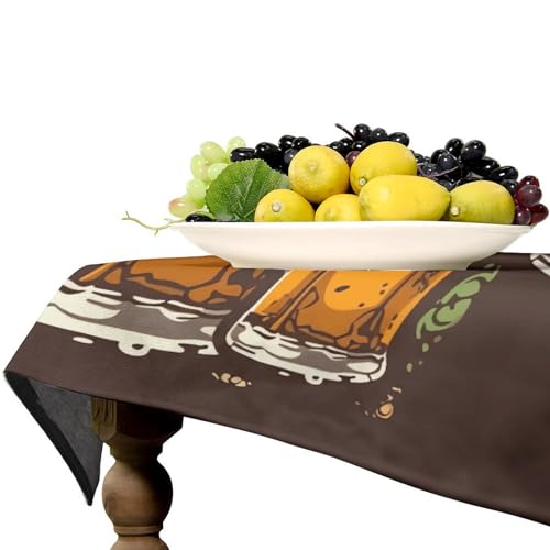 Nappe en lin pour table de Noël et repas de vacances en famille