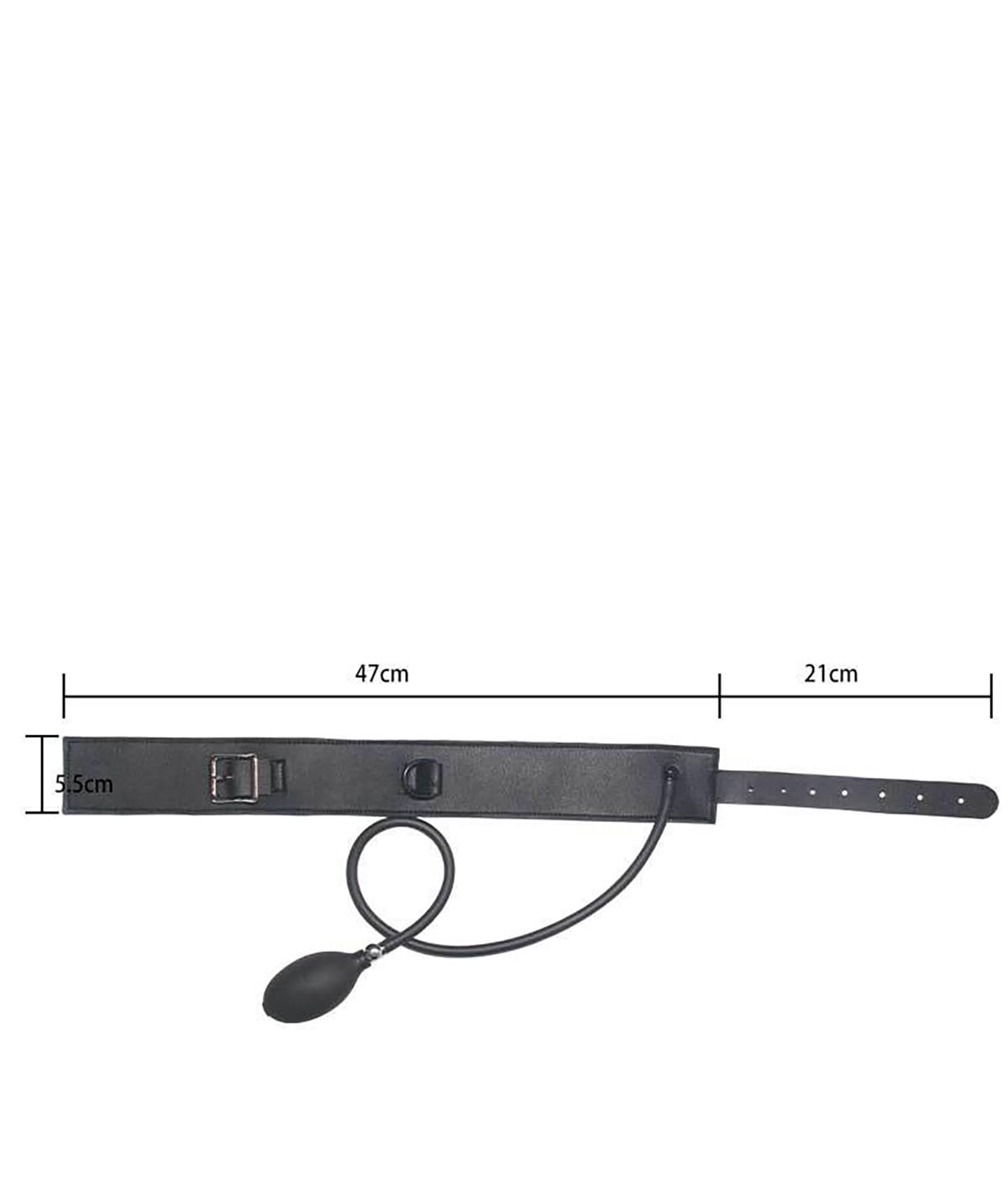 Collier Gonflable Fun pour BDSM – Collier de Jeu de Rôle Ajustable pour Hommes et Femmes – Jouet de Contrainte Réglable pour Adultes