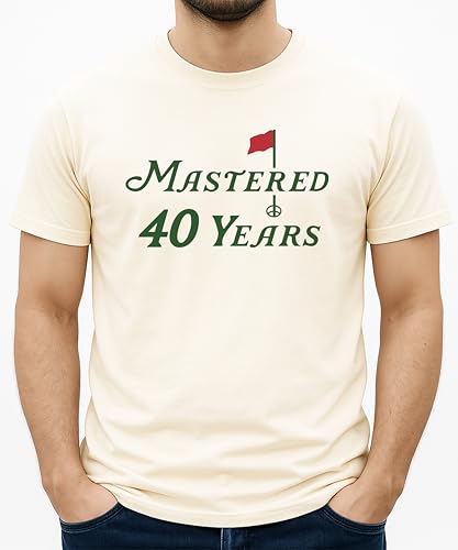 Mastered 40 Years Golf Shirt for Men and Women Funny 40th Birthday Golfing Theme Tee2