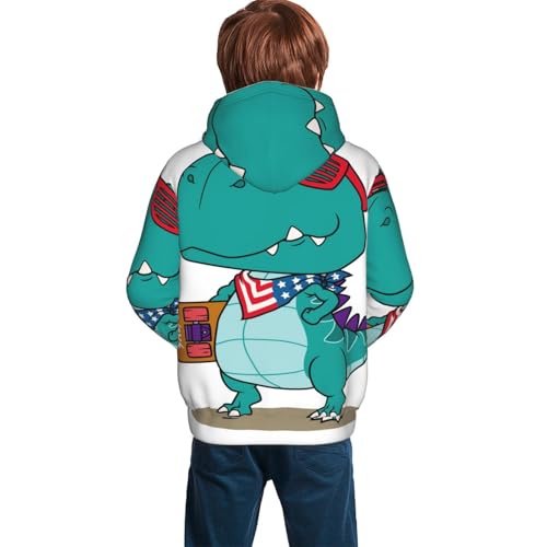 dinosaur Kid Hoodies Boys Sweatshirts Girls Pullover with Pocket4
