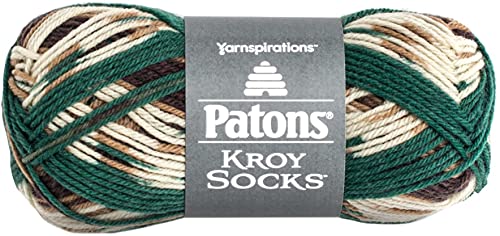 Image of Patons Kroy Socks Yarn - (1) Gauge - 1.75 oz - Woodsie Woodsie - For Crochet, Knitting & Crafting
