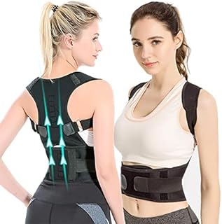 Posture Corrector for Women & Men Fully Adjustable and Comfortable,Magnetic Back Brace for Body Correction and Provides Lumbar Support Comfortable Scoliosis Back Humpback Correction Belt S-2XL (Medium)