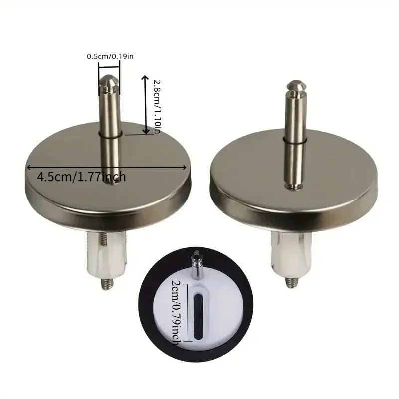 2Pcs/Set Universal Toilet Seat Connector Fix Hinge Stainless Steel Fitting Replacement Fixings Screws Pin Bathroom Accessories