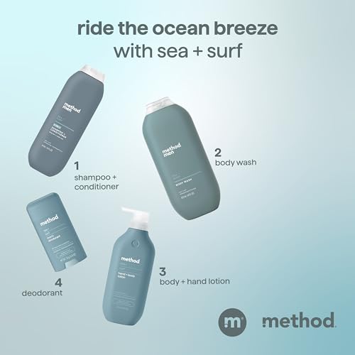 method men 2-in-1 Shampoo and Conditioner, Sea + Surf, 14 fl oz - image 8