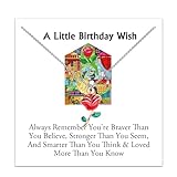 WUSUANED Red Rose Necklace Beast Fairy Inspired Jewelry Princess Birthday Gift Rose Gift For Princess Fans