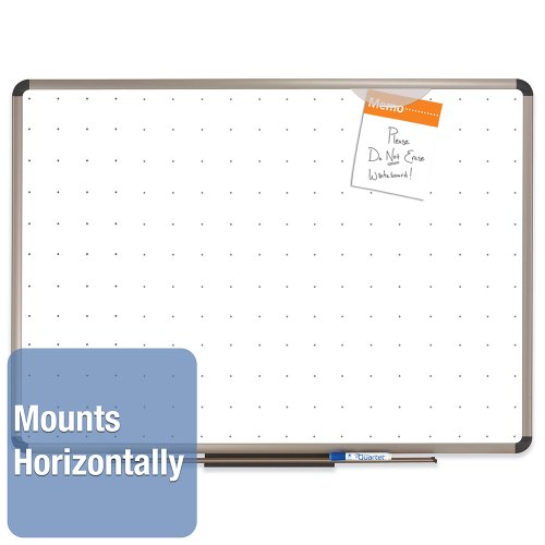 Total Dry Erase Board, 36 x 24, White, Euro-Style