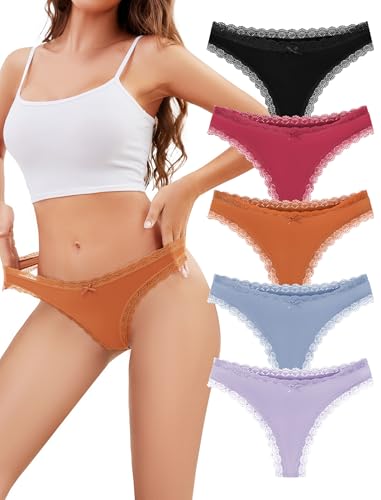 VOENXE Spitze String Tanga Damen Unterhosen