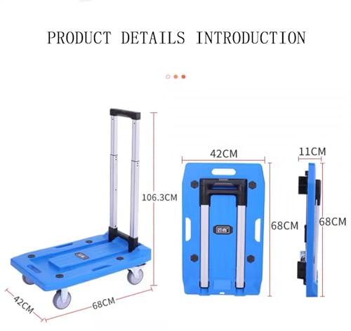 Carrito plegable portátil para almacén 770 lbs miniatura 3