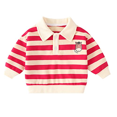 Kids Children Toddler Infant Baby Boys Girls Long Sleeve Cute Striped Letter Sweatshirt Pullover Blouse Tops Boy Cargo