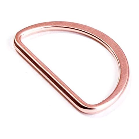 Halbrundringe - D-Ringe 25 mm kupfer Metall Cover
