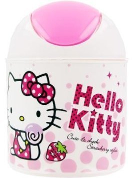 Hello Kitty Mini Trash Basket (Strawberry Ice Cream)