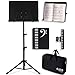GLEAM Sheet Music Stand - 4 in 1 Dual-Use Desktop Book Stand Metal with Carrying Bag Folder and Clamp