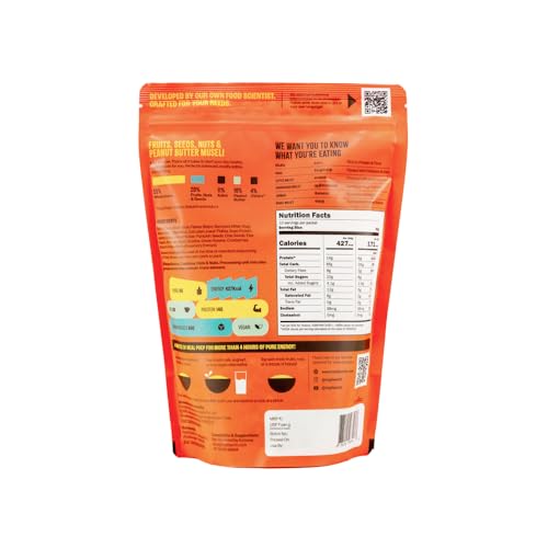 Image of Hapli Earth 6 Millet Muesli | Fruits, Seeds, Nuts & Peanut Butter | 14g Protein, High Fibre | Healthy Breakfast Cereal with Rolled Oats, 3 Seeds & Peanut Butter | No Palm Oil, No Preservatives | 250g