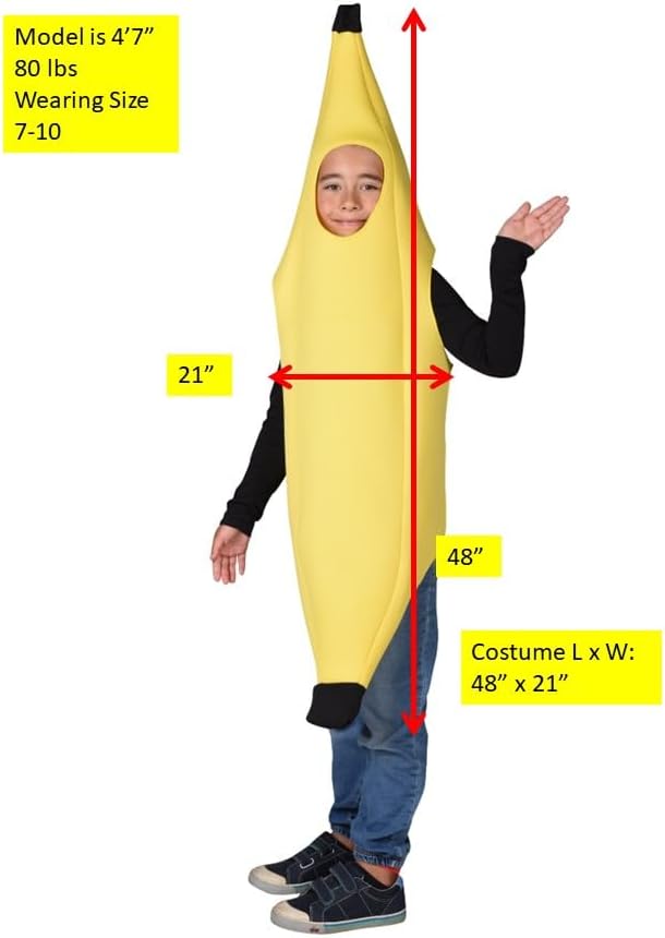 Rasta Imposta Halloween Costumes, Ultimate Banana Family 3 Pack Costume, Adult One Size, Child 7-10 & Child 4-6 - Image 7