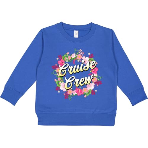 inktastic Cruise Crew Hibiscus Flower Wreath Toddler Sweatshirt 2T Royal 4249f
