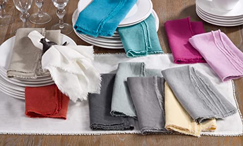 Servilletas de lino Saro Lifestyle, pack de 4, 20 pulgadas miniatura 2
