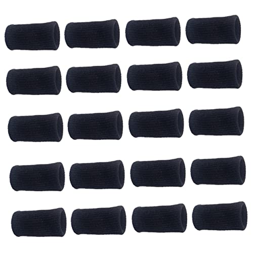 BEBEMOKO 20pcs Sports Volleyball Finger Sleeves Breathable Elastic Thumb Brace Support Flexible Protector for Joint Racket Sports Comfortable Fit for Tennis Basketball