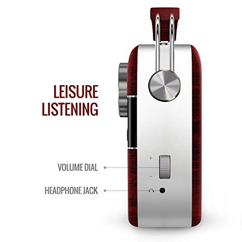 Image of Saregama Carvaan Premium - Portable Music Player with 5000 Preloaded Songs, FM /BT /AUX (Cherrywood Red)