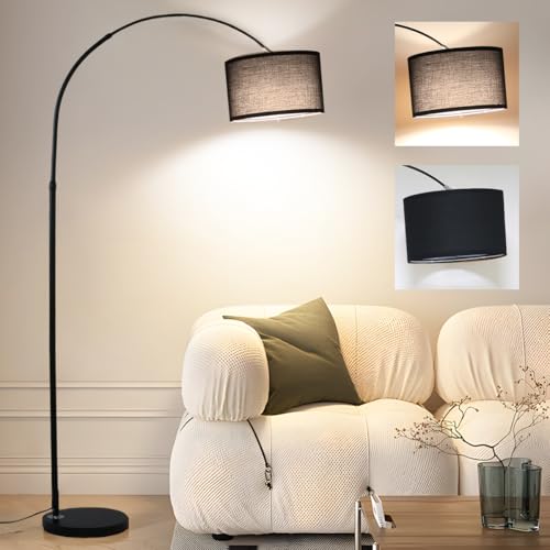 ANTNELICHT LUNA Lampada da Terra ad Arco Vintage - Illuminazione Soggiorno/Camera da Letto con LED...