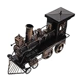 Train miniature de collection : cette conception de cette décoration montre une touche vintage, est d'atmosphère artistique, de décoration rétro