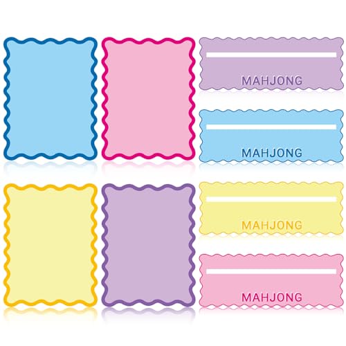 Set accesorios Mahjong 8 piezas PVC colorido