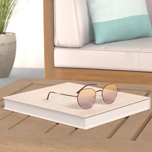 SOJOS Round Polygon Polarized Sunglasses for Women Men Retro Classic Vintage Panto Octagonal Shades SJ1157