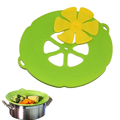 Lulizzie Housse Anti-débordement en Silicone, Couvercle Anti-débordement, Cuisine à Haute température pour Couvercle Casserole pour la Cuisson