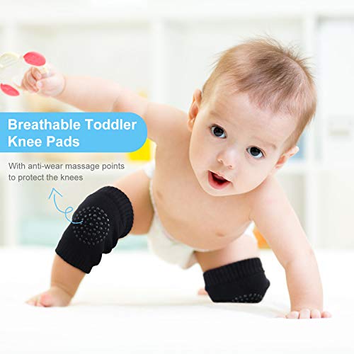 Satinior 8 Pairs Unisex Baby Crawling Anti Slip Knee Pads Toddler Knee Protectors Learn To Crawl Socks Leg Warmers thumb #6