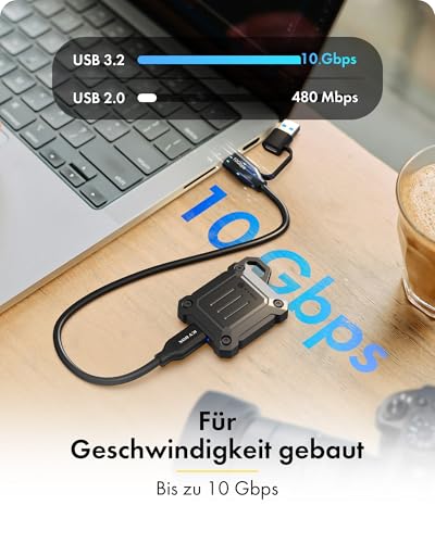 ICY Box Mini M.2 NVMe SSD Enclosure 2230 USB 3.2 Gen 2 miniatura 4