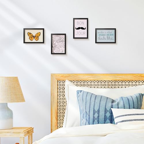 Image of LaVie Home 5x7 Picture Frames Set of 12,Frame for 5x7 Pictures,Photo Frames for Wall Mounting or Table Top Display,Black