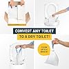 Lunderg Toilet Liners with Lemon Scented Super Absorbent Pads - Value Pack 20 Count Universal Fit - Disposable Toilet Bags - Convert any Home, Boat or Camping WC into a Dry Flush - Emergency must have