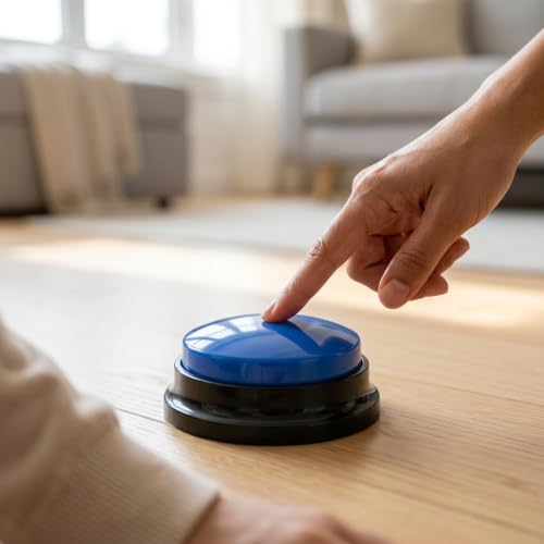 Image of Zibuyu Blue Dog Button, 30-Second Voice Recording Training Buzzer