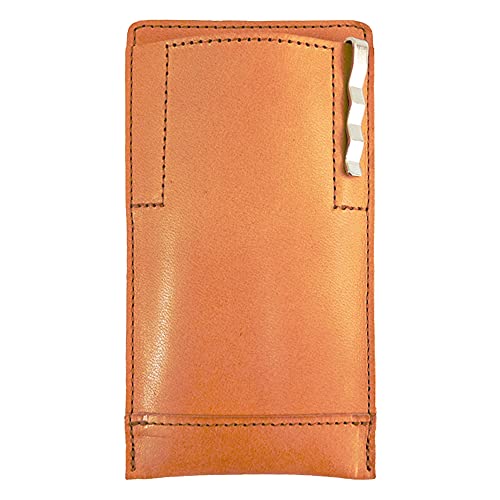 [i-story] 名刺入れ付き 胸ポケット用ペンケース 【栃木レザー】 (ベージュ)