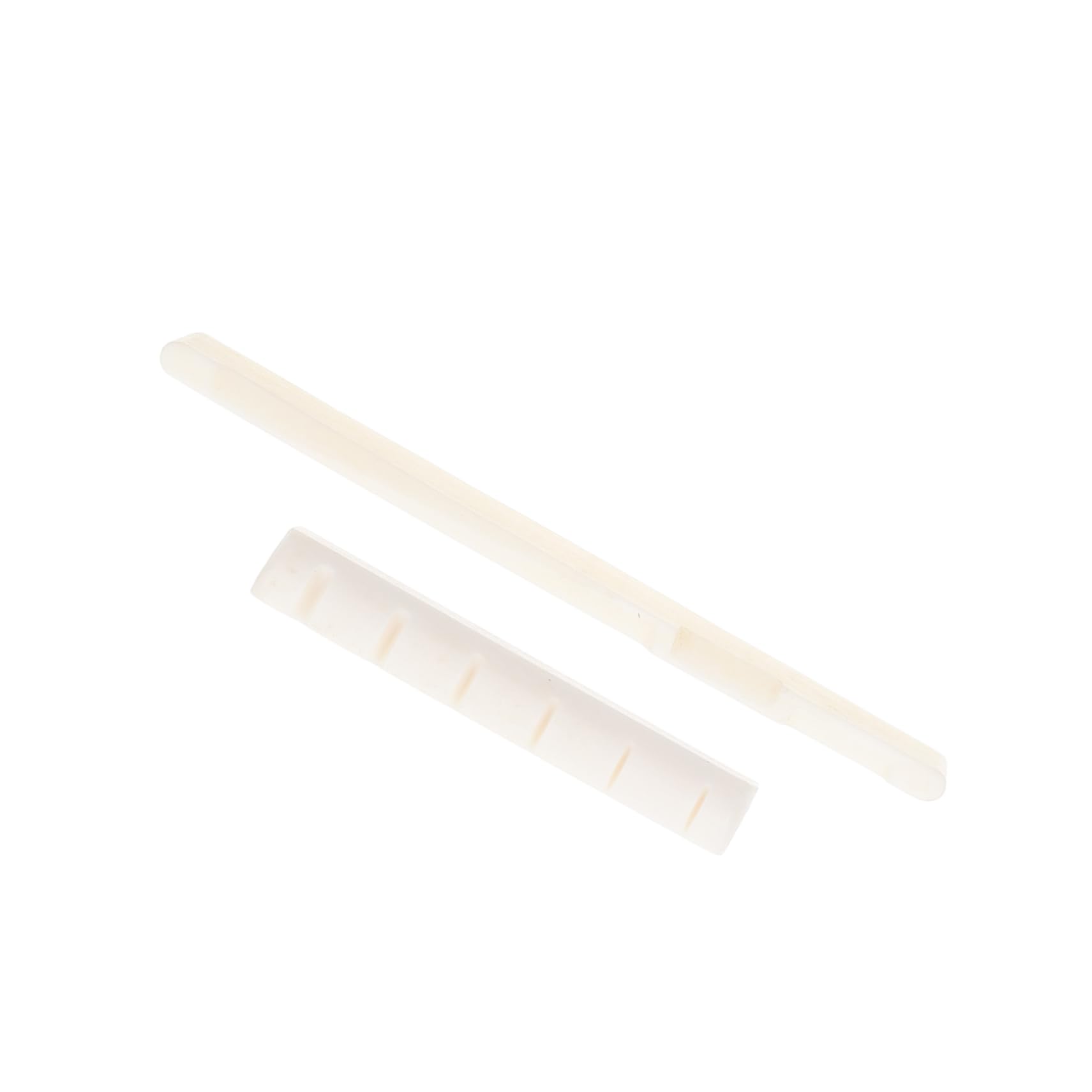 COSMEVIVI Guitar Bridge Adjustment Nut Set of 2 Ox Bone Nuts for Guitars Improve Tone Replace String Saddles