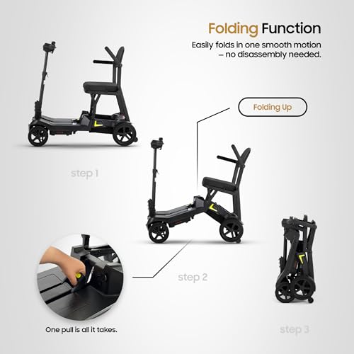 DECOMIL Aviro S1 Lightweight (39 lbs) Foldable Mobility Scooter for Adults – 20-Mile Range, Dual 10Ah Lithium Battery, 270W Motor, 20-Mile Range, 265 lbs Capacity, All-in-One Design