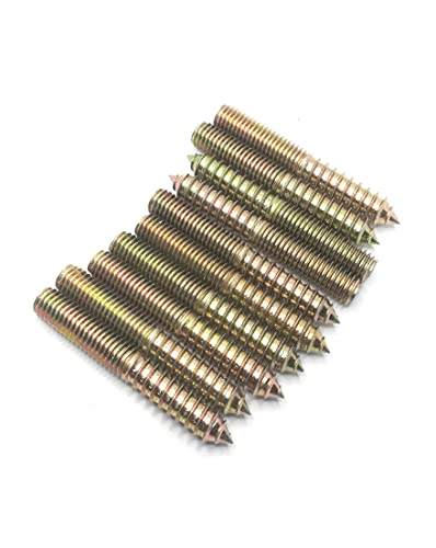 Image of Hanger Bolt M10x70 Double Headed Bolt Self-Tapping Screw for Furniture 10Pcs