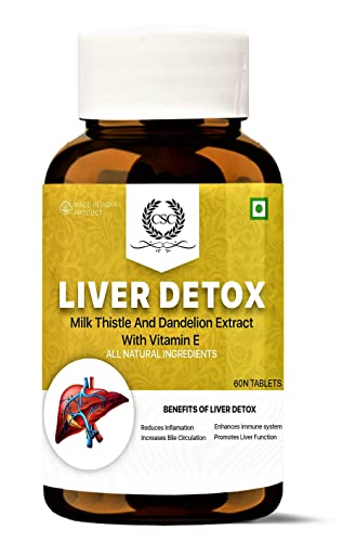 CSC Liver Detox Supplement with Milk Thistle for Liver Support & Liver Cleanse with Vitamin E, Dandelion, Purnarnav, Amla Extract, 60 Vegetarian Capsules CSC Liver Detox Supplement with Milk Thistle for Liver Support & Liver Cleanse with Vitamin E, Dandelion, Purnarnav, Amla Extract, 60 Vegetarian Capsules