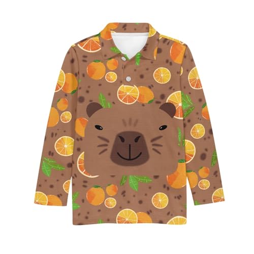 HUIACONG Kids Golf Shirts for Boys Girls Tops Children Sweatshirts