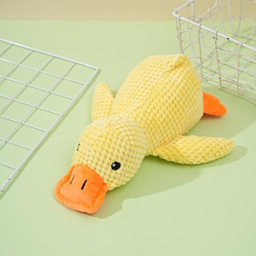 Juguete mordible interactivo para perros en forma de pato amarillo miniatura 5