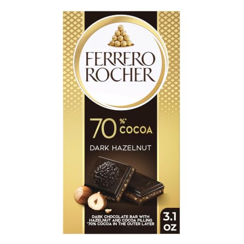 HAZELNUT & COCOA FILLING DARK CHOCOLATE BAR
