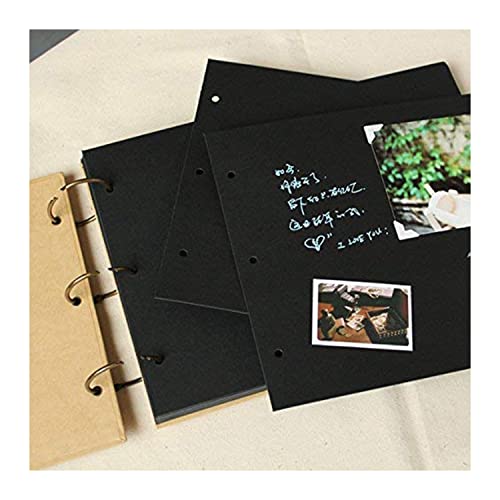 Image of Scrapbook Photo Album Memory Book With Wooden Hard Cover (14 Inch x 10 Inch, Design-1)