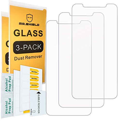 [3-PACK]- Mr.Shield For iPhone X/iPhone Xs/iPhone 11 Pro [Tempered Glass] Screen Protector [Japan Glass With 9H Hardness] with Lifetime Replacement
