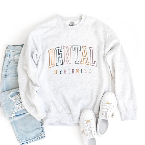Dental Hygienist Colorful Sweatshirt, RDH Gift, Dental Hygiene Shirt, Dentist Office Employee Coworker Gifts, Dentistry Pullover, Unisex Crewneck Sweatshirt Sand4